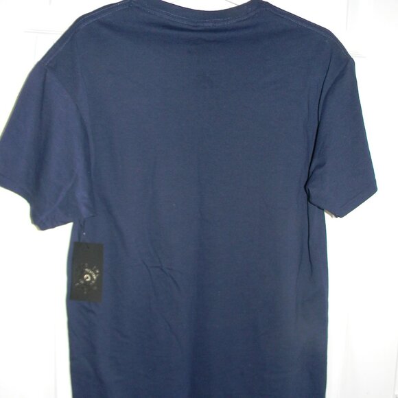 Trust the Universe Patriotic Tee Sz M Land of the FREE/Brave Red White Blue NWT - Picture 2 of 4